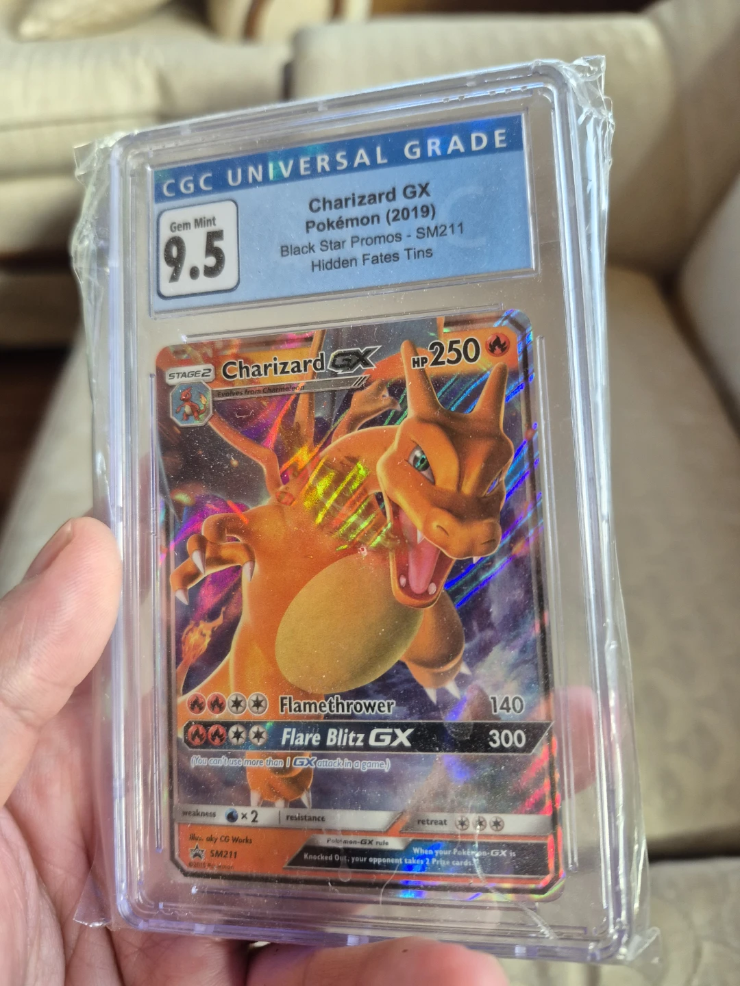 CGC Graded Charizard GX Pokémon Card (2019) - photo 2