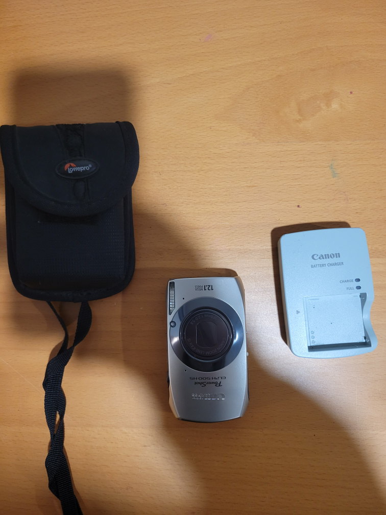 Canon PowerShot Digital Camera with Lowepro Case and Charger