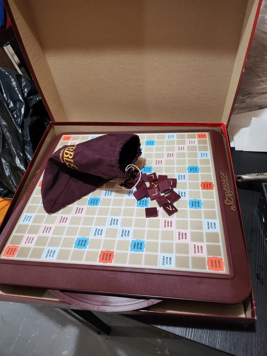 Scrabble Deluxe Turntable Edition Board Game - photo 2