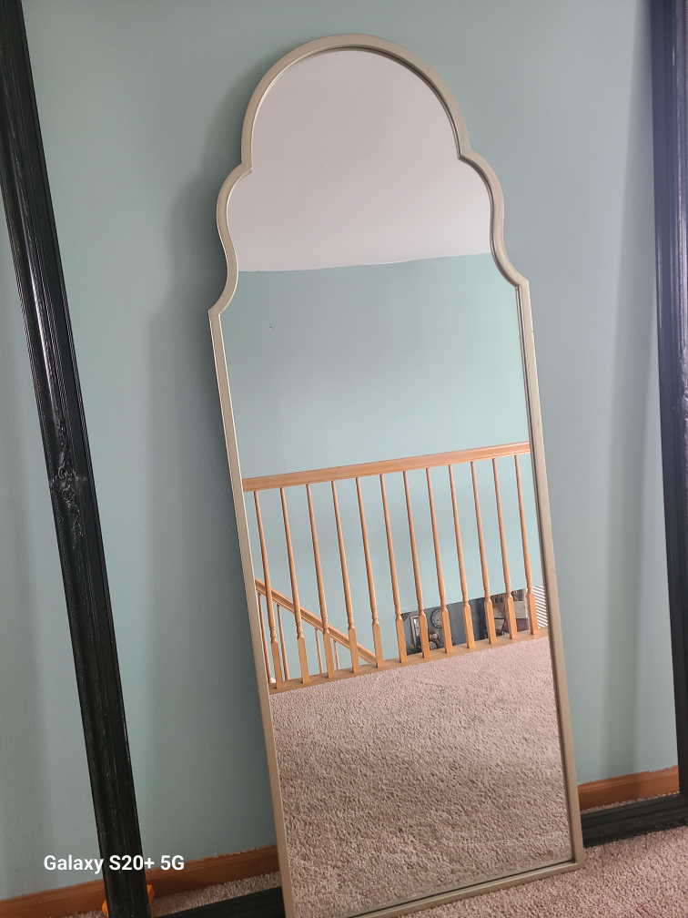 Ornate Arch Top Full Length Mirror