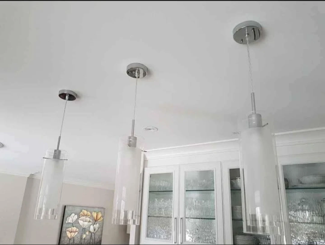 Cylindrical Pendant Light Fixture Set