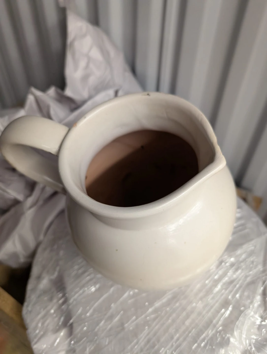 Cream Ceramic Pitcher - photo 3