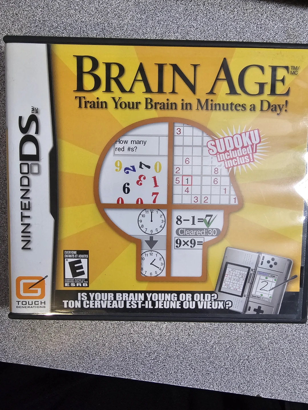 Nintendo DS Brain Age: Train Your Brain in Minutes a Day! Game