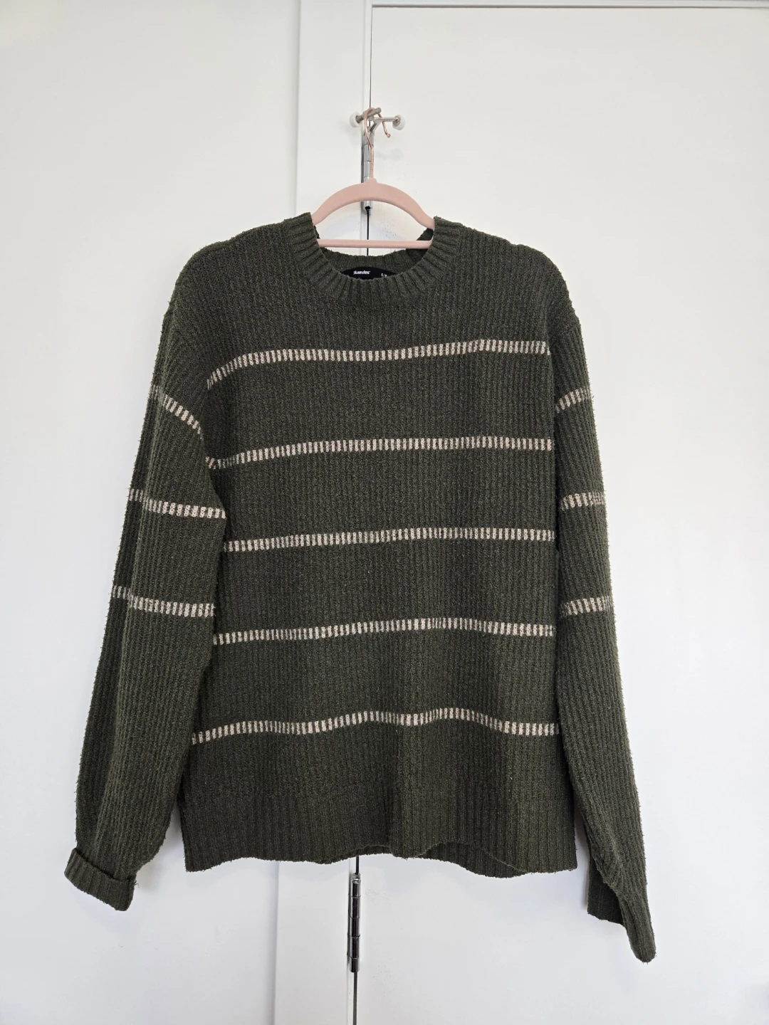 Green Striped Sweater