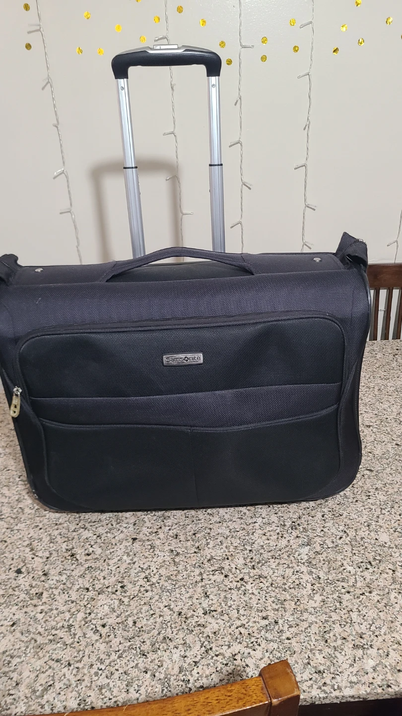 Samsonite Black Garment Bag Suitcase with Wheels - photo 3