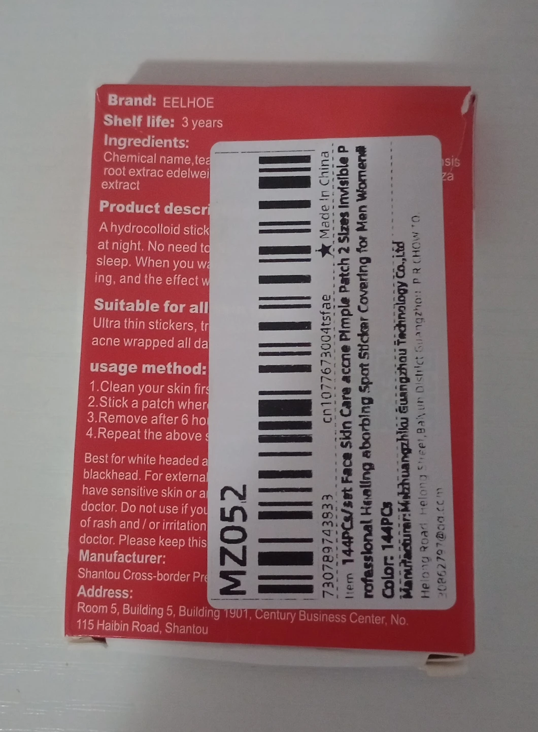 EELHOE Hydrocolloid Acne Patches - 144 count - photo 2