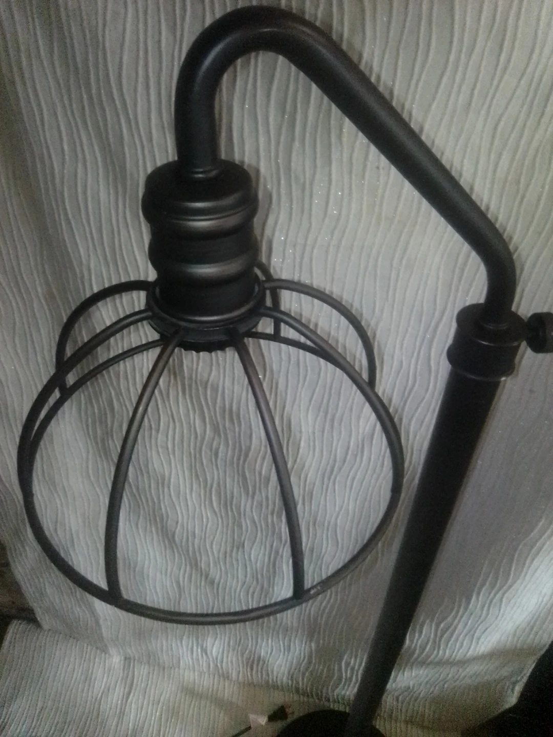 Industrial Style Floor Lamp with Cage Shade - photo 3