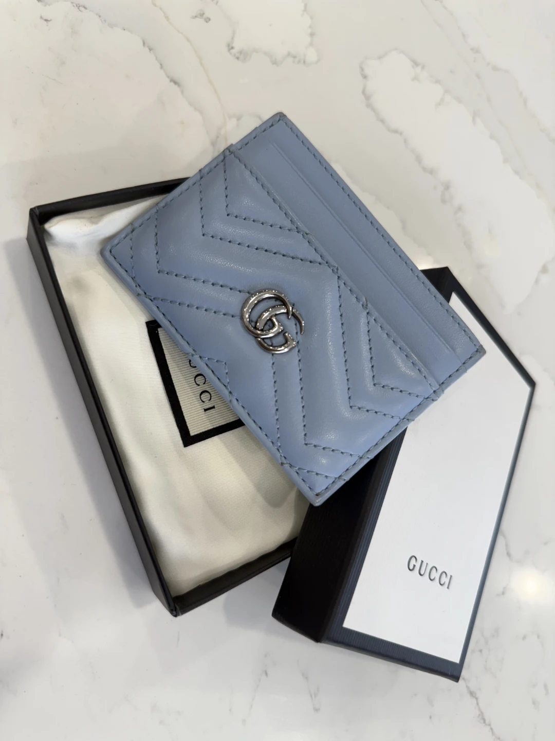 Gucci Marmont Blue Card Holder