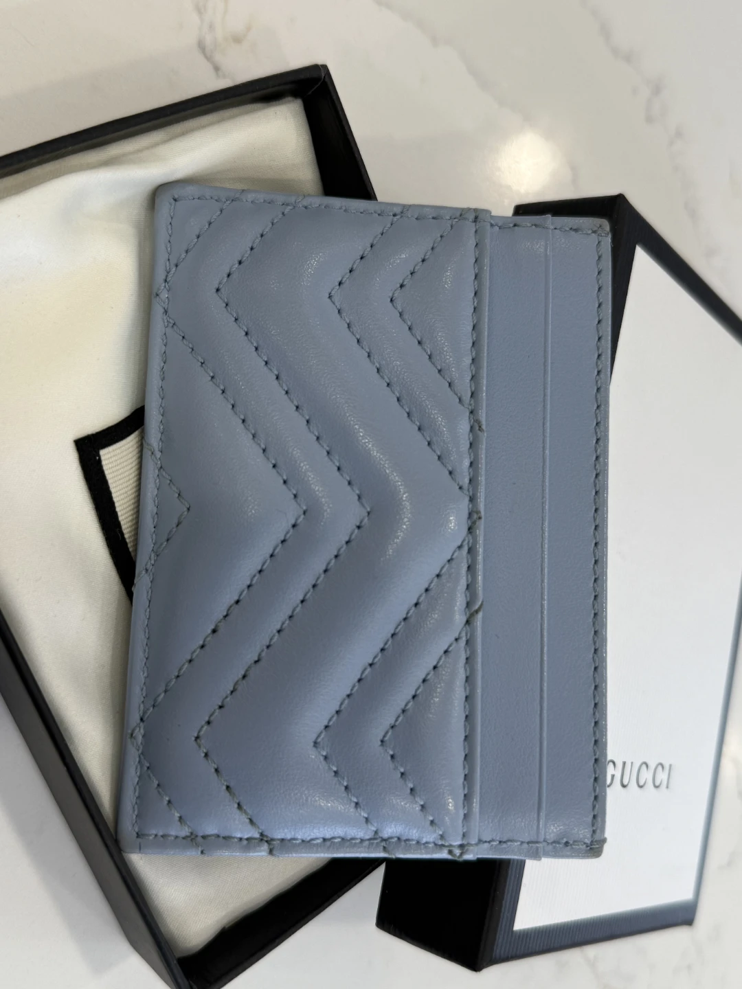 Gucci Marmont Blue Card Holder - photo 2