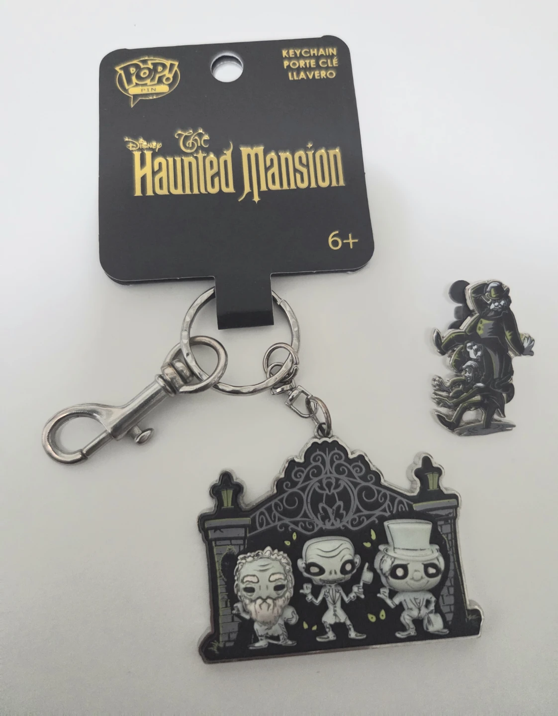 Disney Haunted Mansion Pin and Keychain set