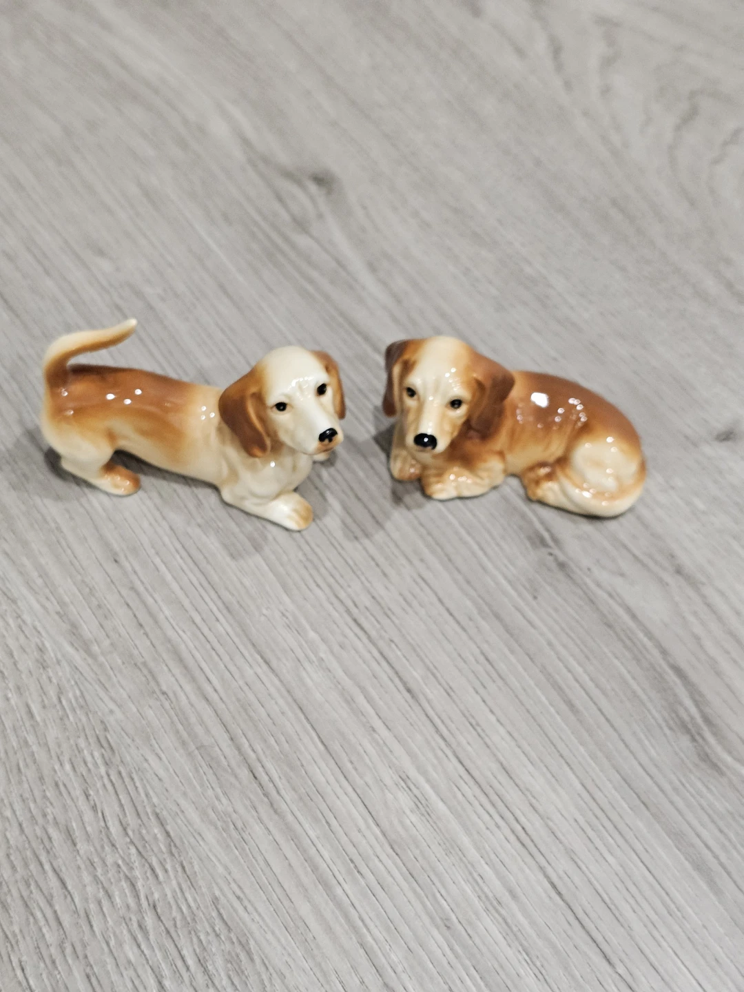 Vintage Porcelain Dachshund Dogs Set of 2 - photo 3