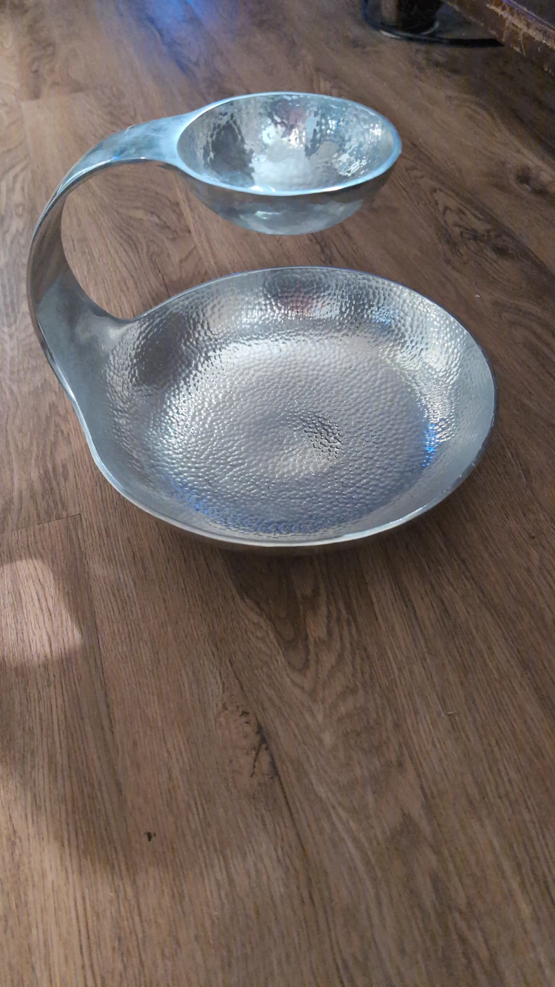 Towle Silver Plated Chip and Dip Bowl