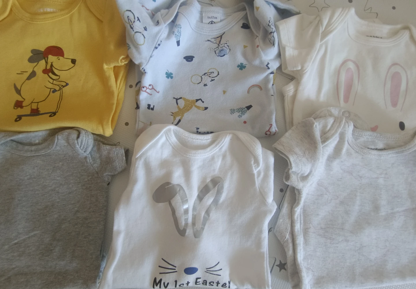 Joe Fresh and carter Baby Bodysuits (6-Pack)0-6month