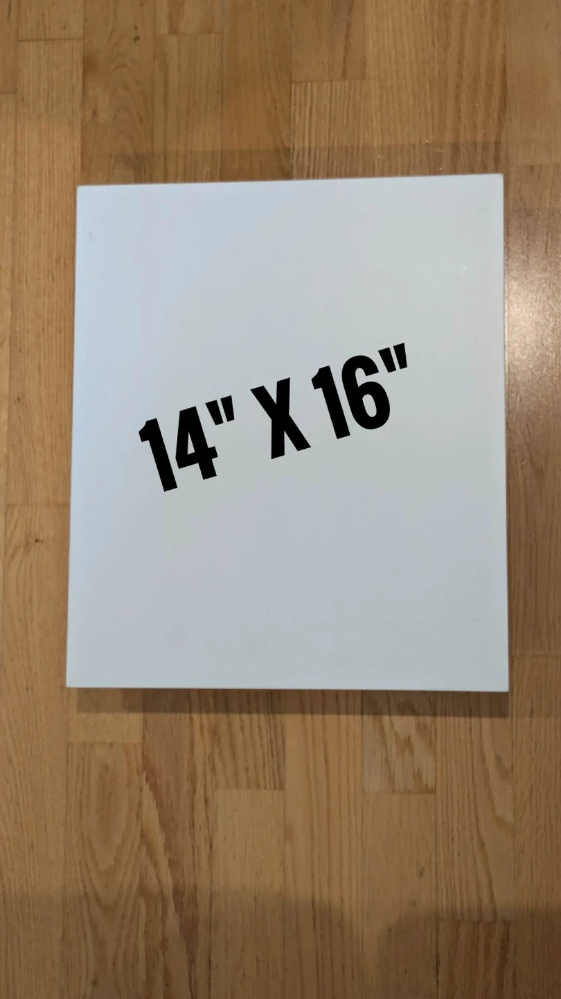 White Square Display Stand 14" x 16"