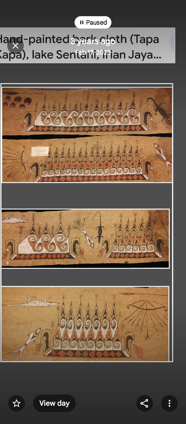 Hand-painted Bark Cloth (Tapa Kapa)