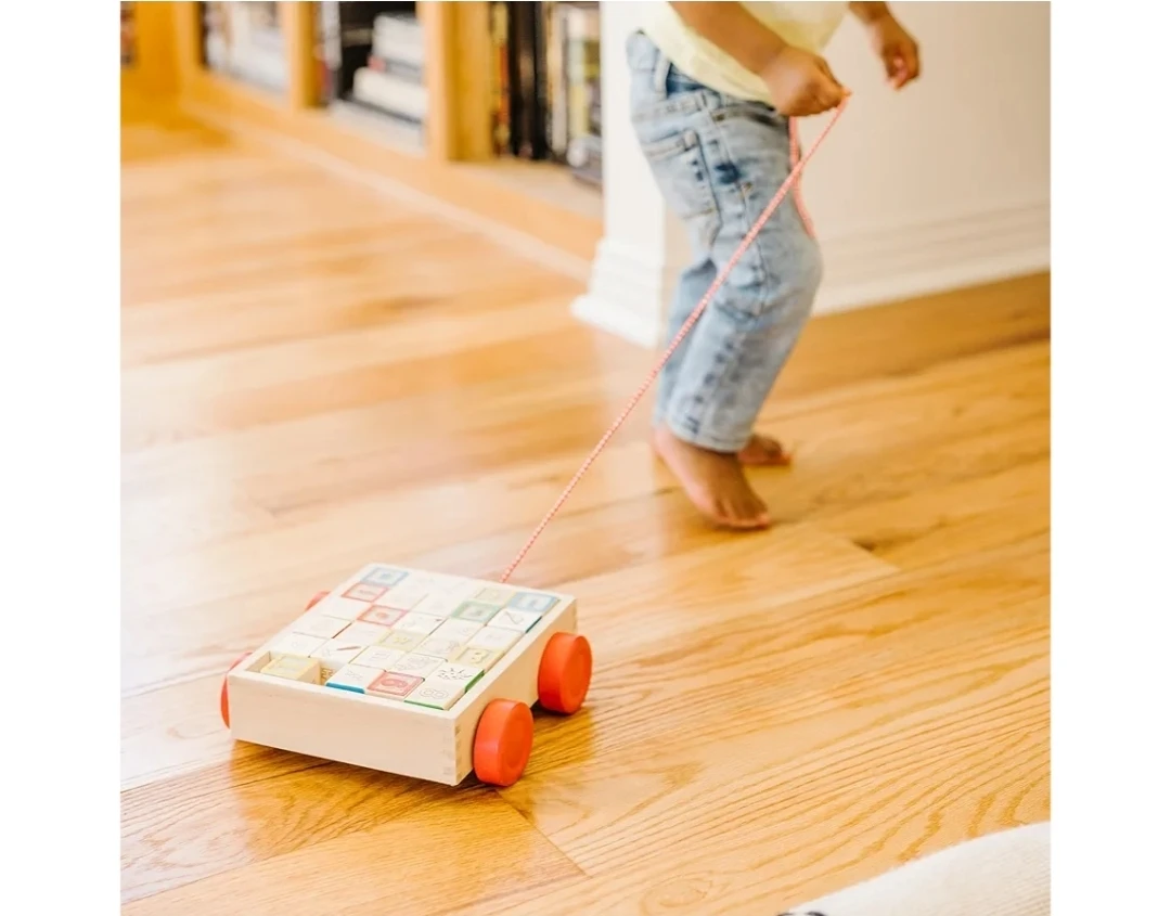 Melissa & Doug Classic ABC Wooden Block Cart - photo 2