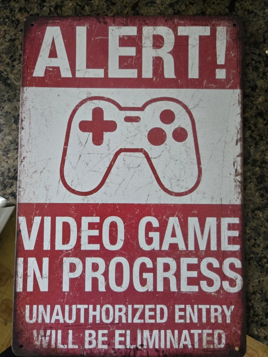 ALERT! Video Game In Progress Sign