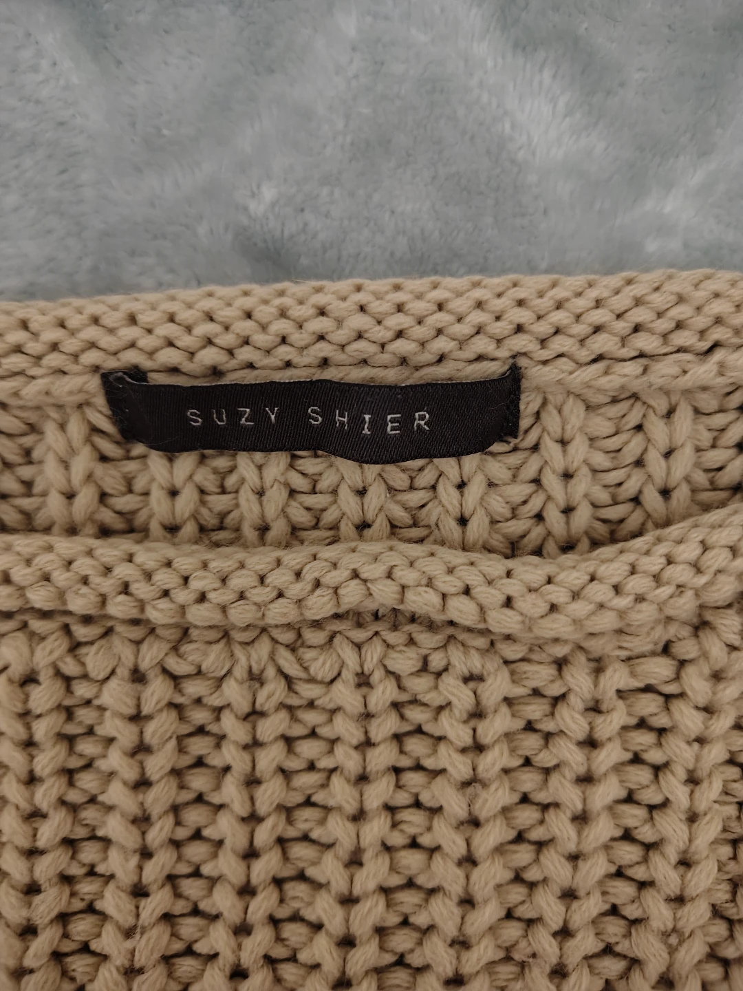 Suzy Shier Knit Sweater - Tan - medium - photo 2