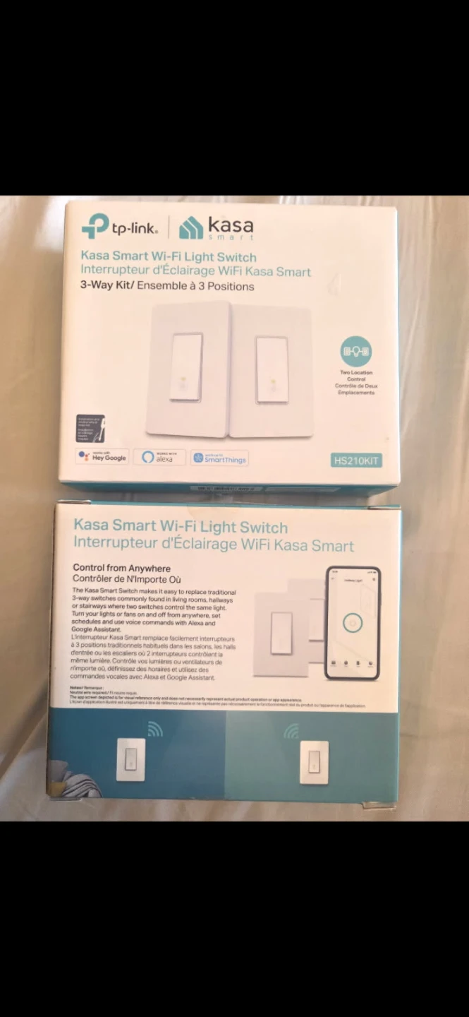 TP-Link Kasa Smart Wi-Fi Light Switch 3-Way Kit (2 Pack) - photo 2