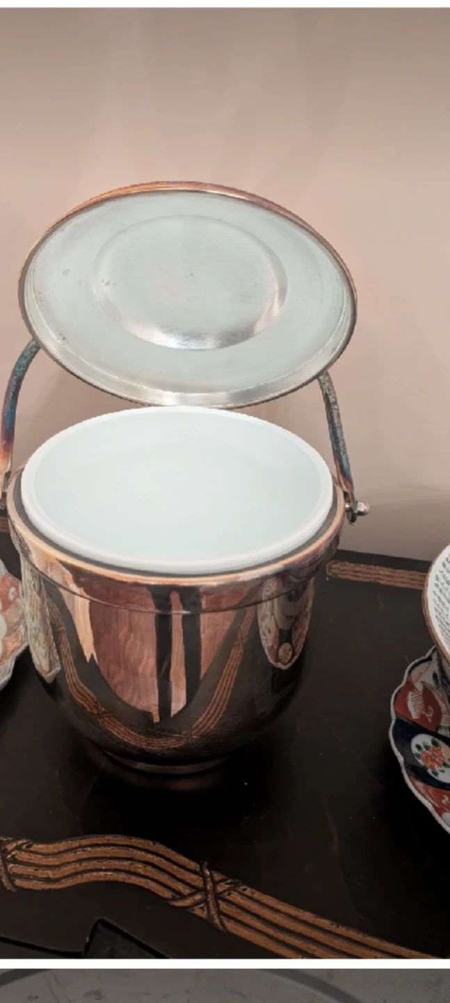 Vintage Ice Bucket with Lid