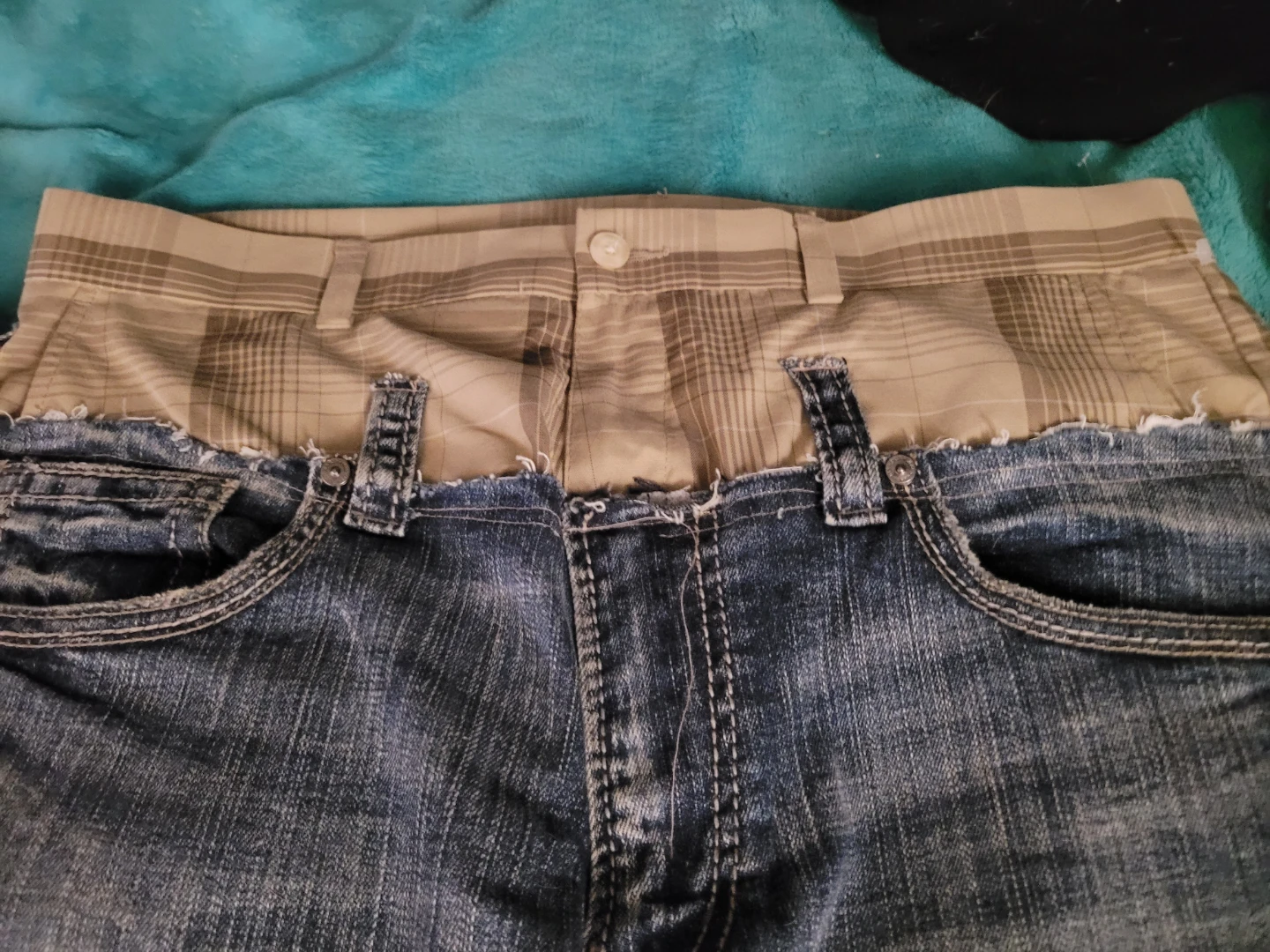 Silver Jeans Co. Denim Jeans with Plaid Waistband