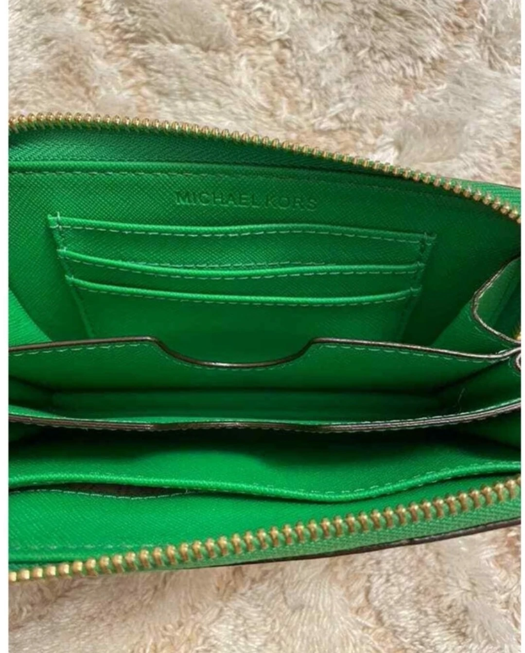 Michael Kors Green Wristlet Wallet genuine leather - photo 3
