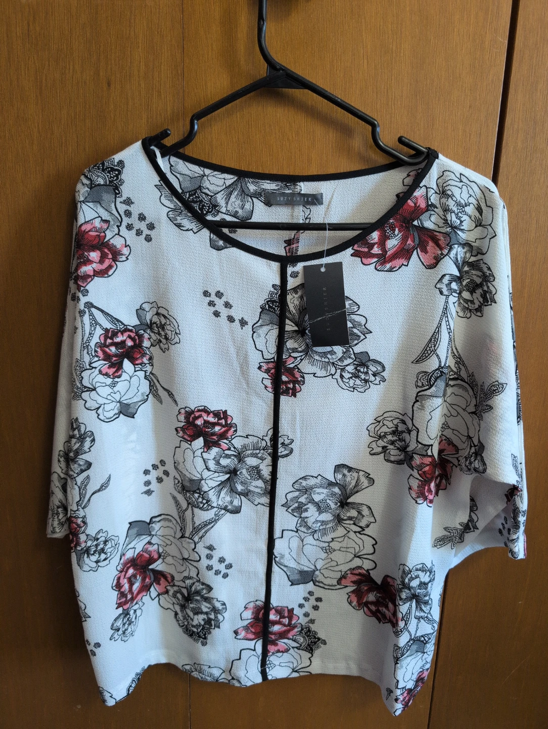Suzy Shier Women's Floral Print Top - XS/TP