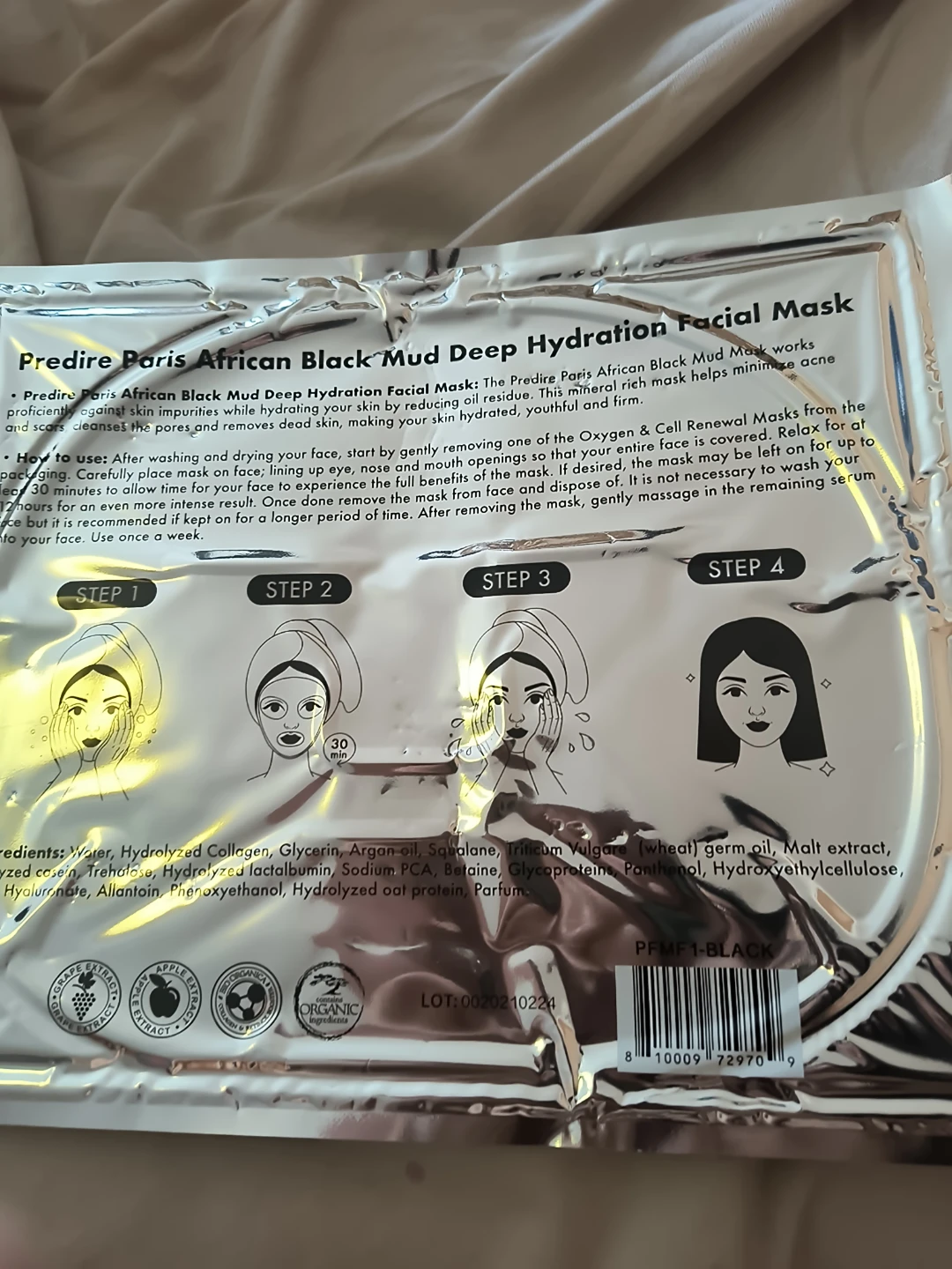 Predire Paris African Black Mud Deep Hydration Facial Mask - photo 3