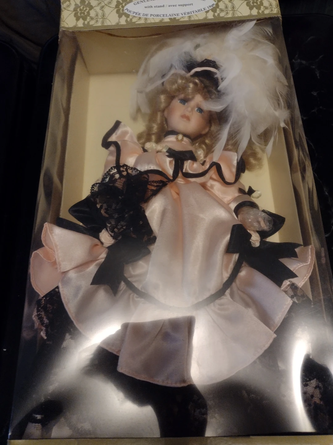 15" Porcelain Doll with Stand - photo 3