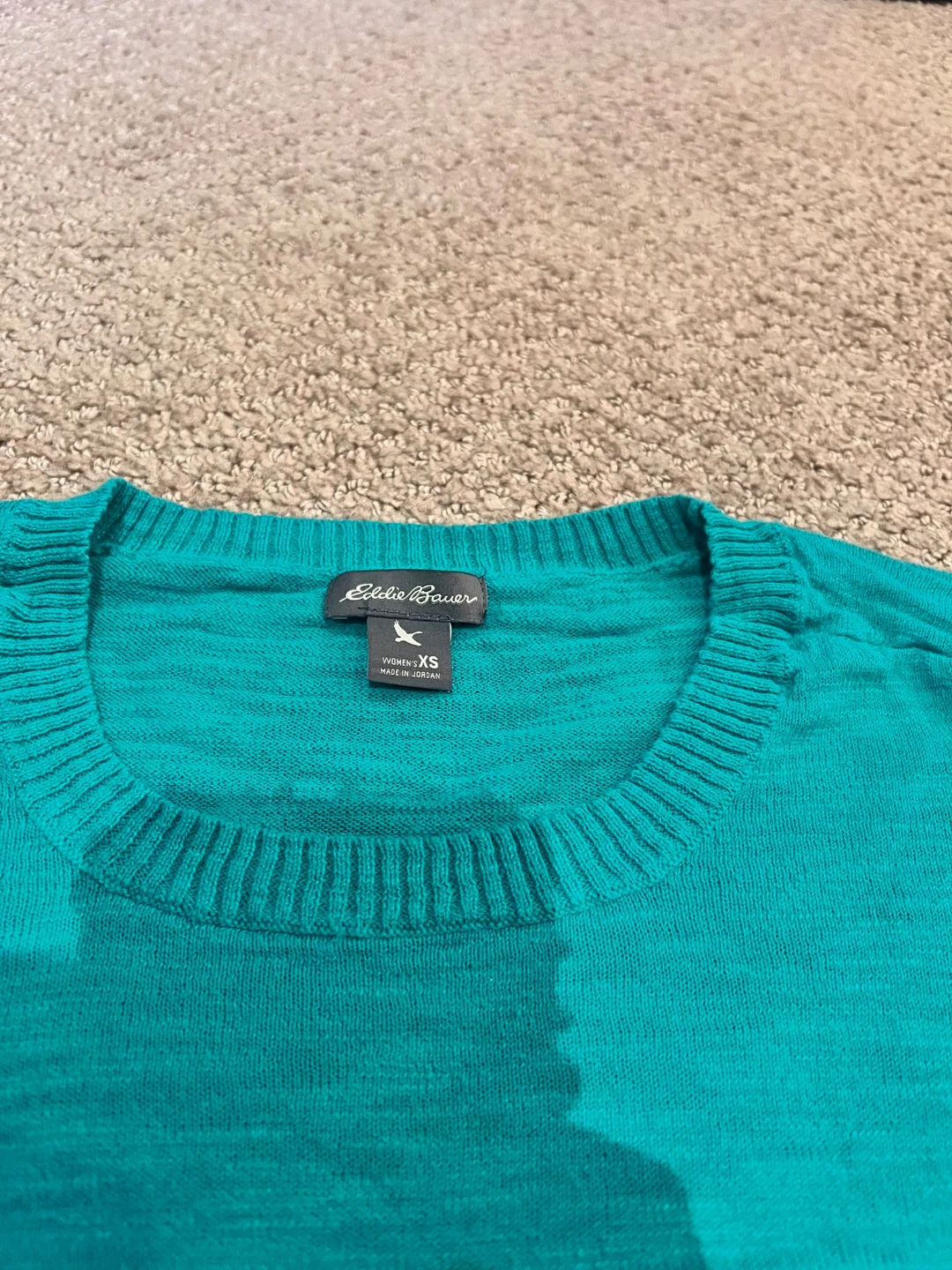 Eddie Bauer Women's XS Teal Crew Neck Sweater - photo 2