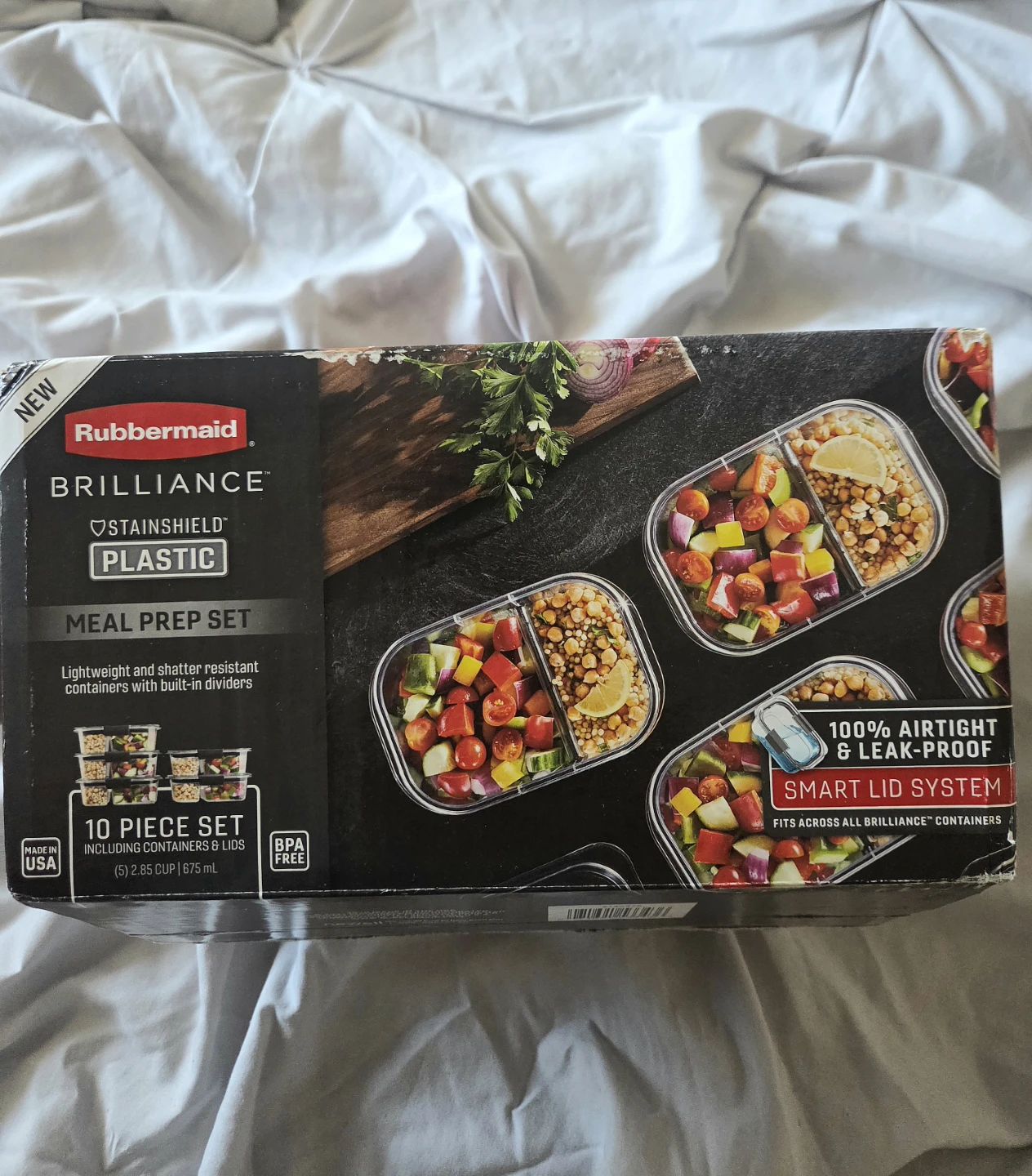 Rubbermaid Brilliance Meal Prep Set Plastic - 5 Containers