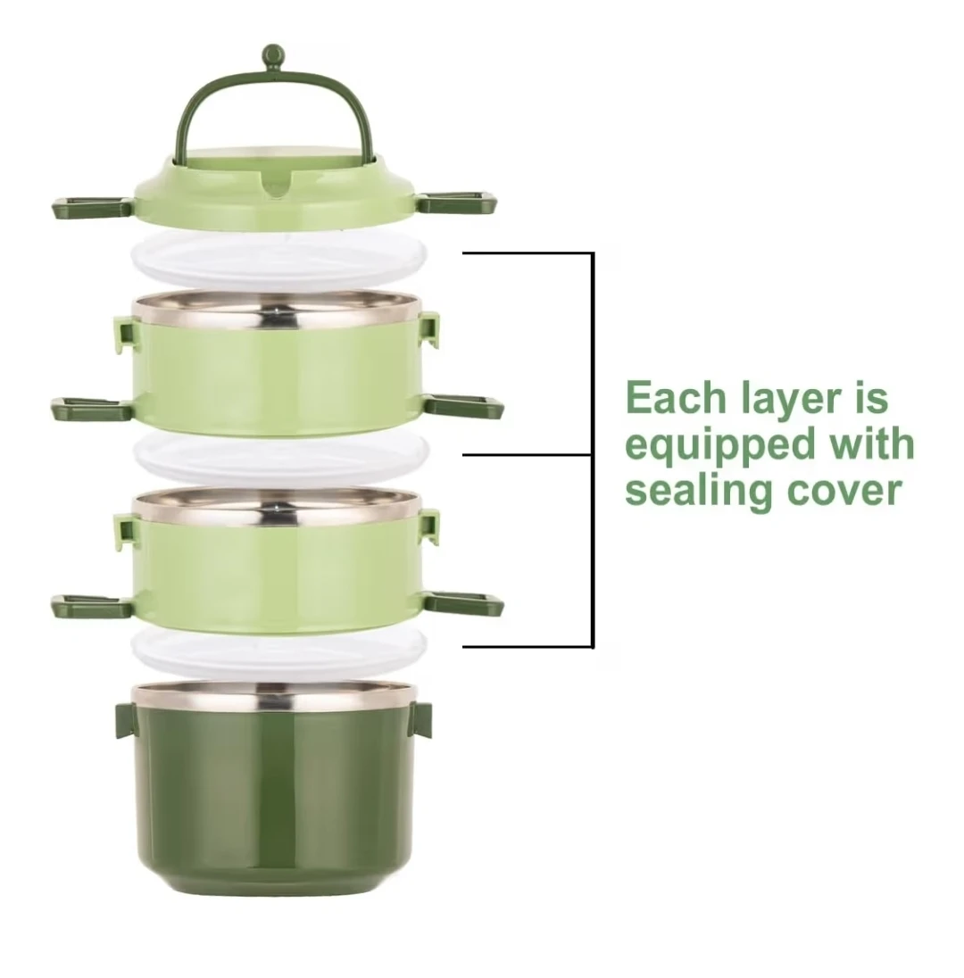 SANQIAHOME 3 Layer, Stackable Stainless Steel Set - photo 3