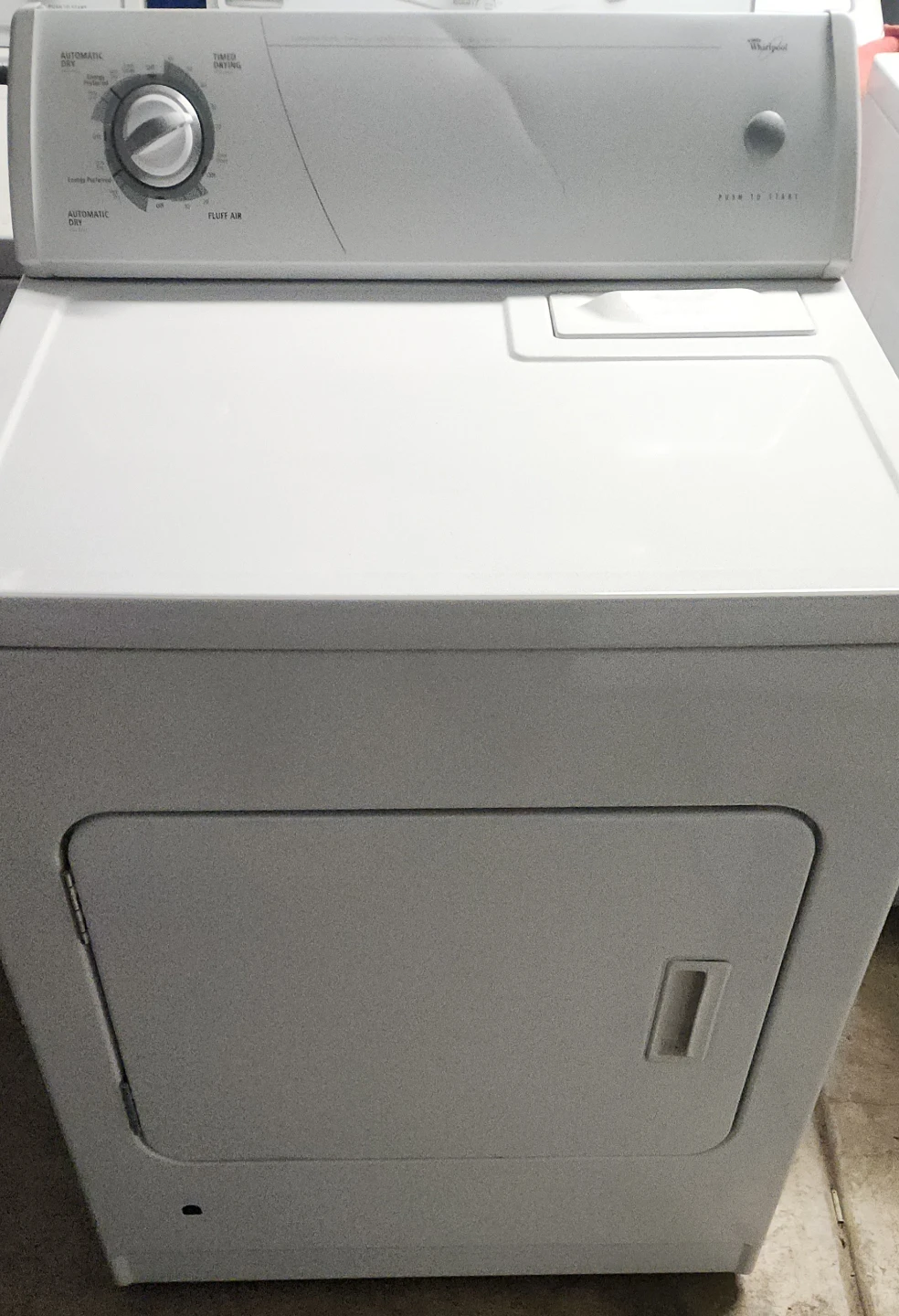 Whirlpool White Gas Dryer
