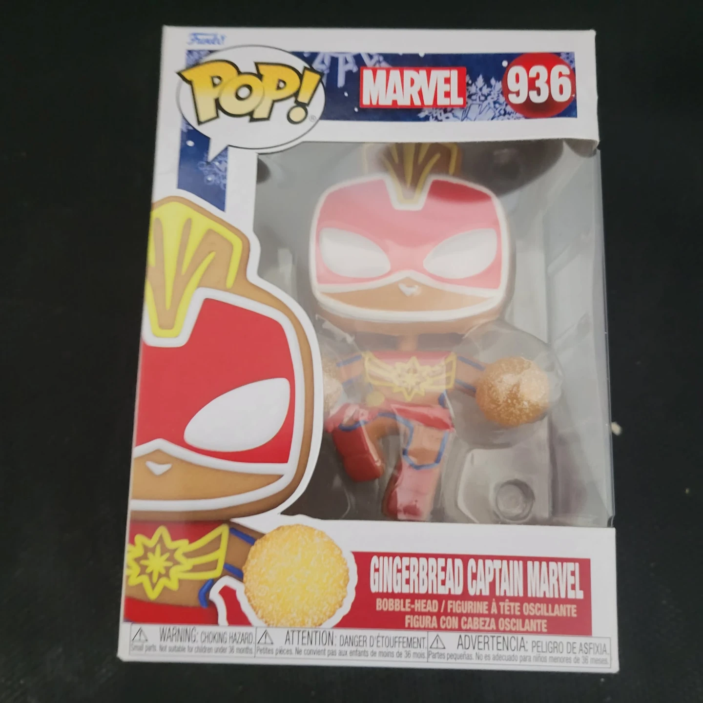 Funko Pop! Marvel Gingerbread Captain Marvel #936
