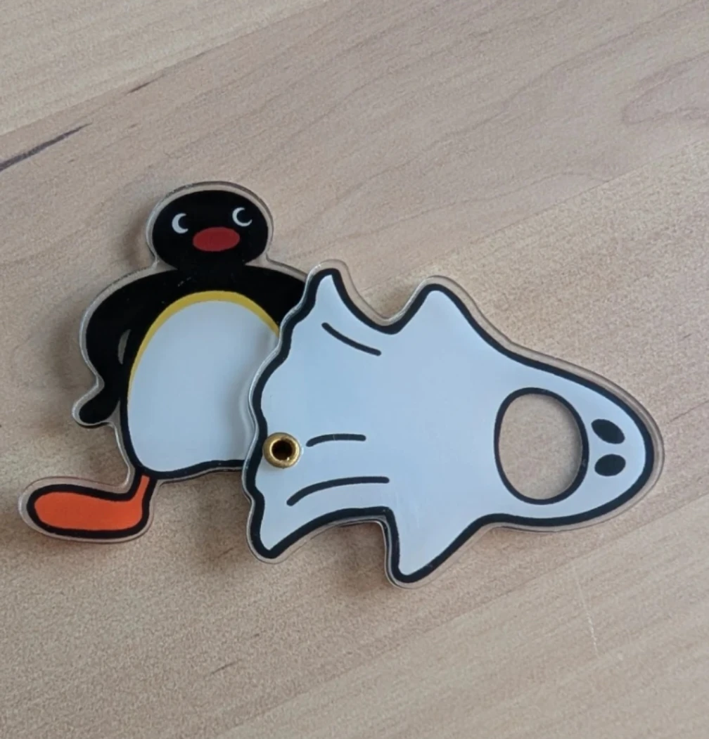 New Pingu keychain Pingu & Ghost Acrylic Keychain - photo 2