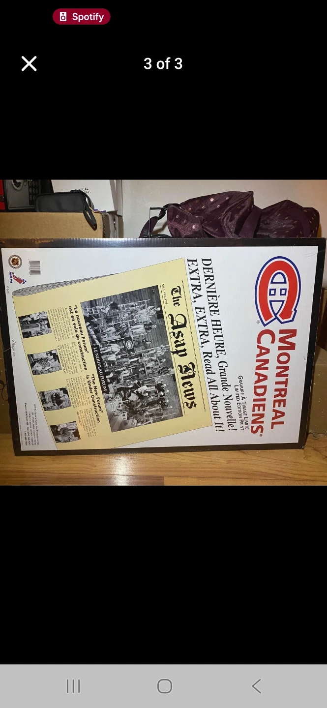 Montreal Canadiens promo print - photo 2