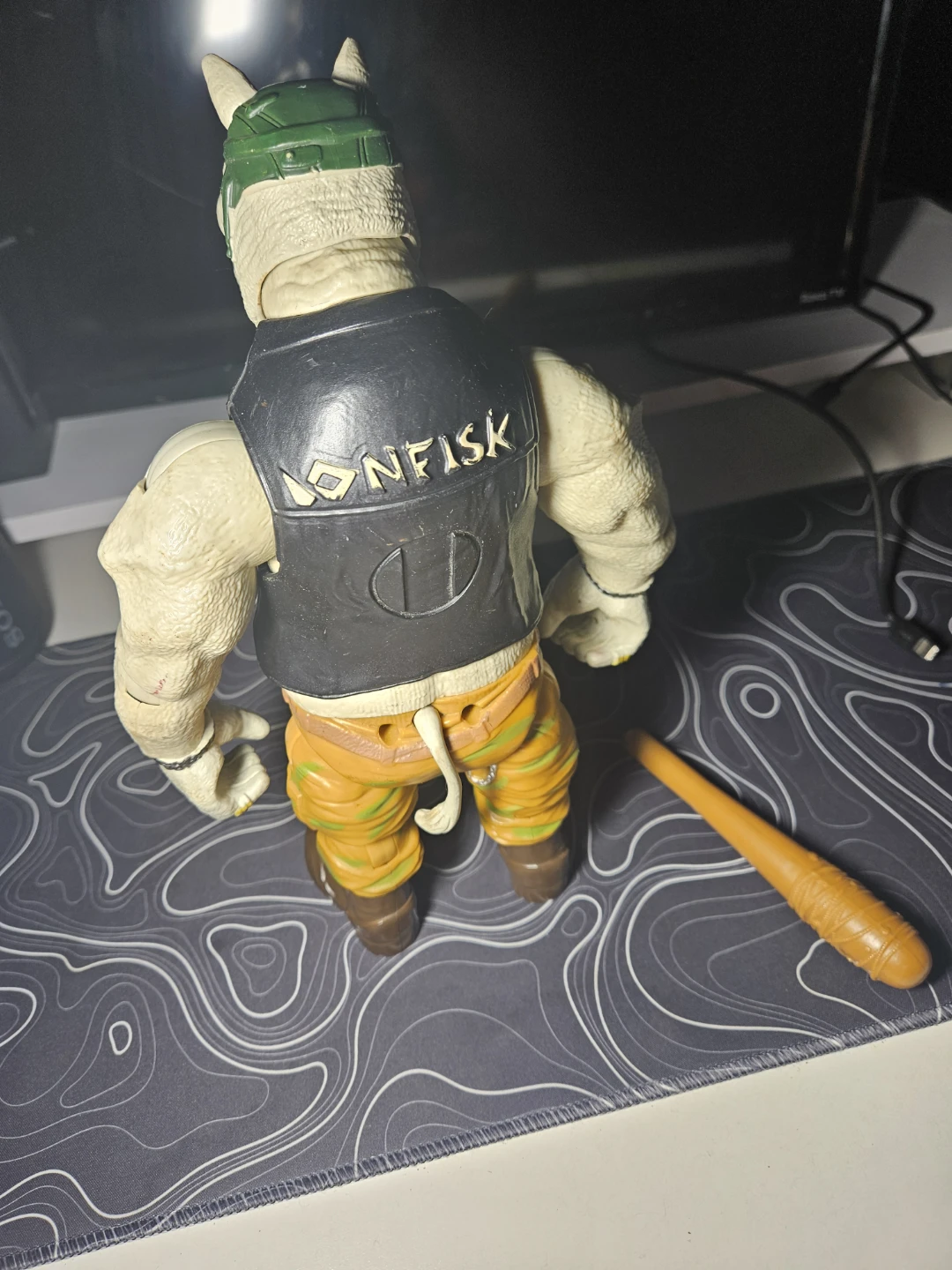 Teenage Mutant Ninja Turtles Rocksteady Action Figure with Bat - photo 2