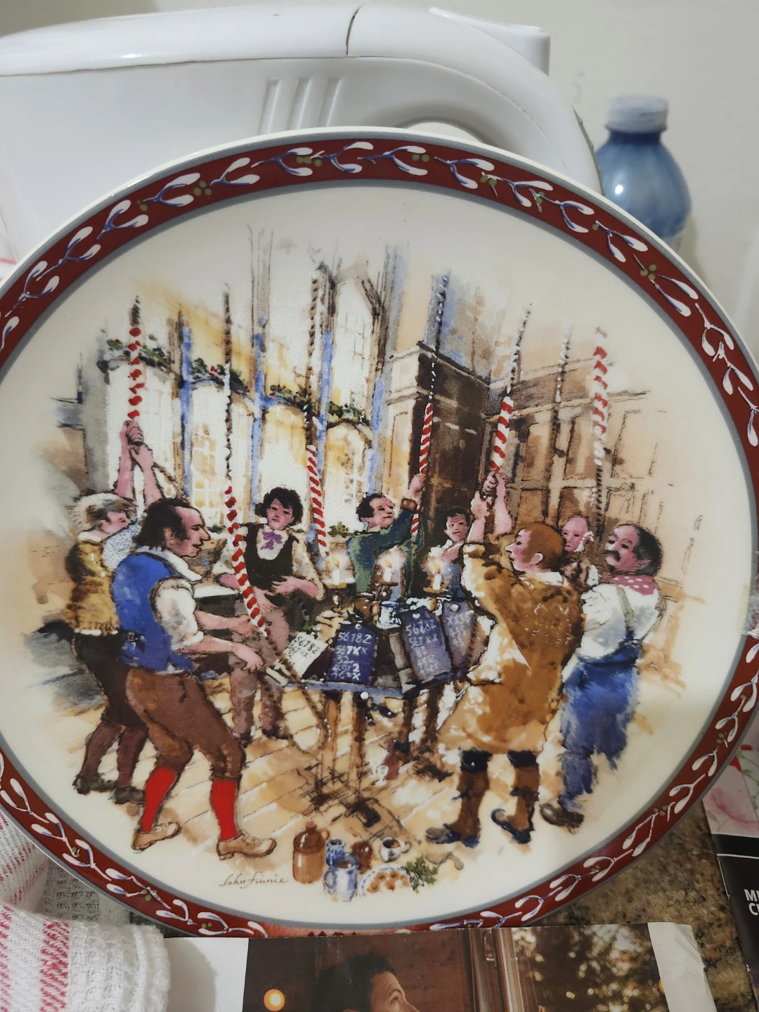 1989 Wedgwood 'The Bellringers' Collector Plate by John Finnie