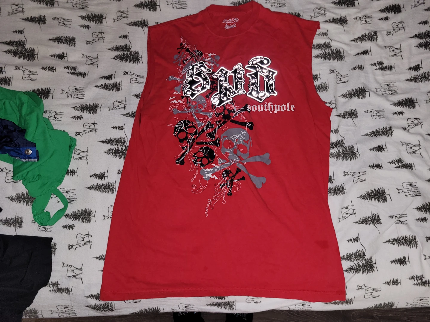 South Pole Red Sleeveless T-Shirt