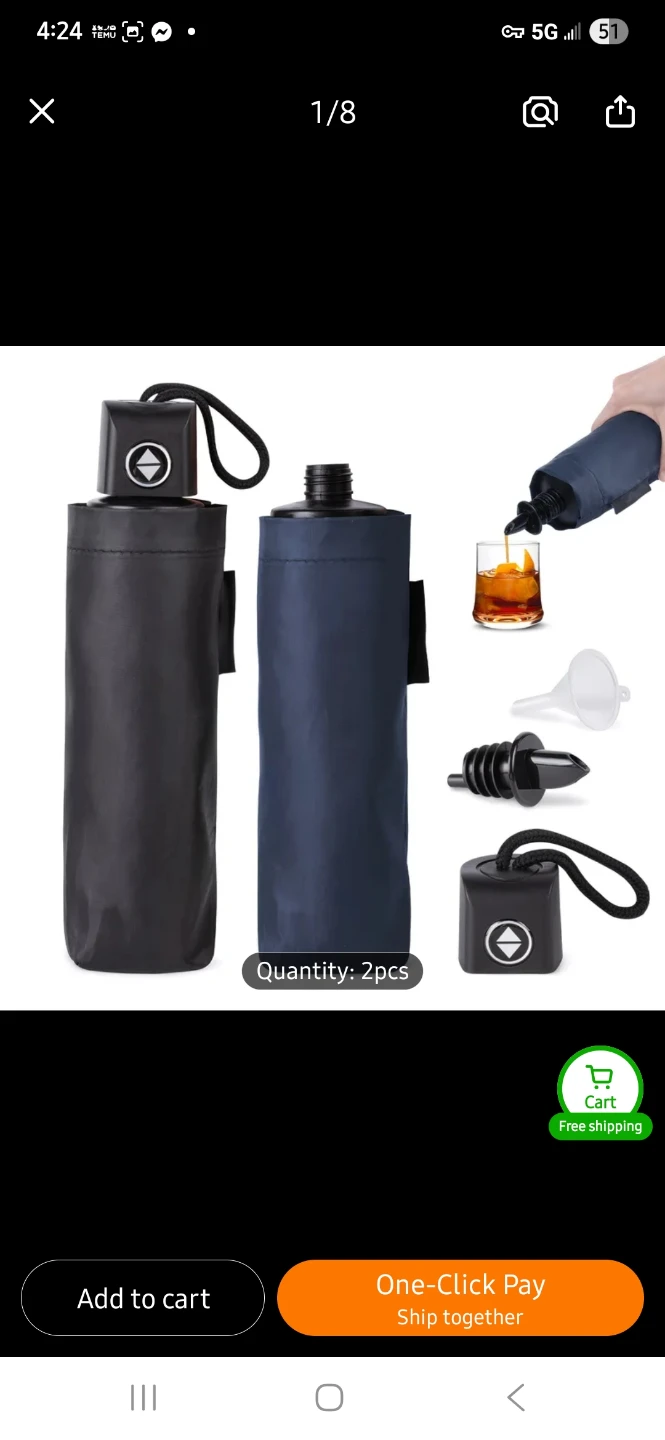 NEW Rain or Shine Umbrella Flasks 🍸