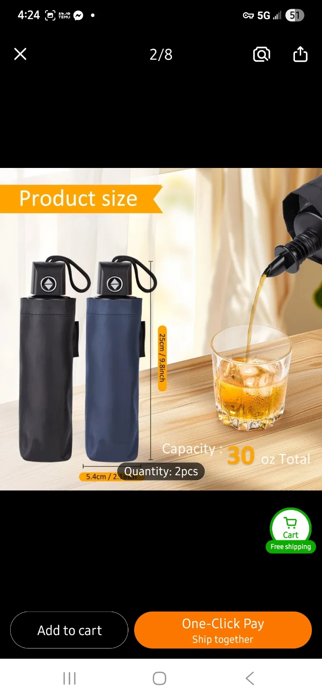 NEW Rain or Shine Umbrella Flasks 🍸 - photo 3