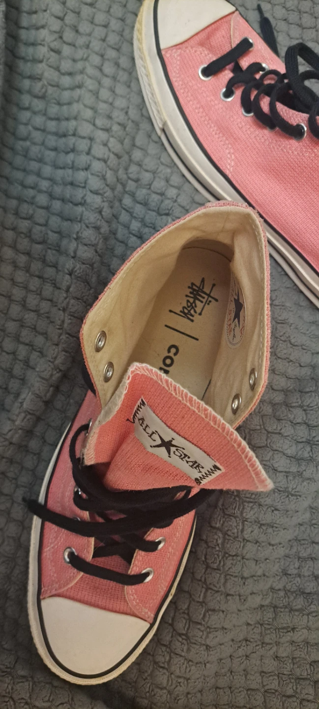 Stussy x Converse Chuck Taylor All Star High Top Pink Sneakers - photo 2