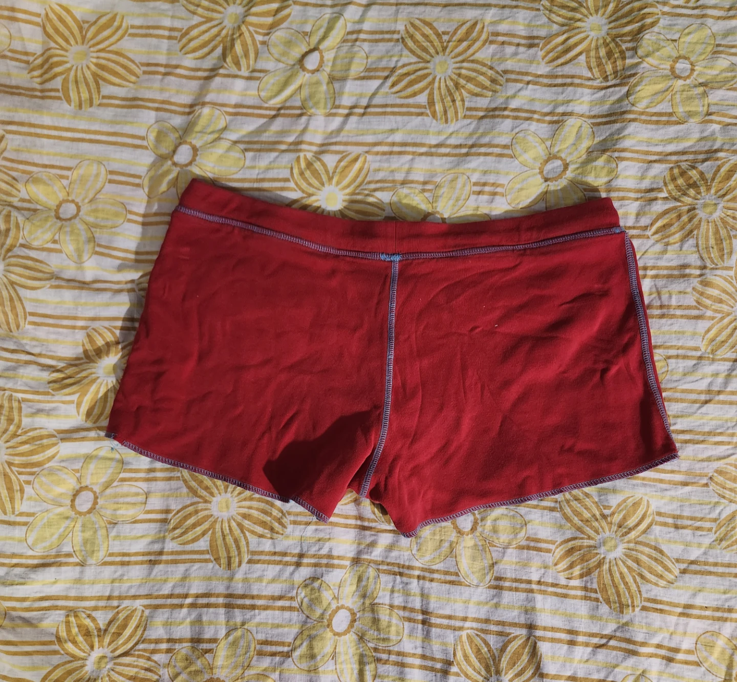 Blue and red "Player" reversible shorts - photo 4