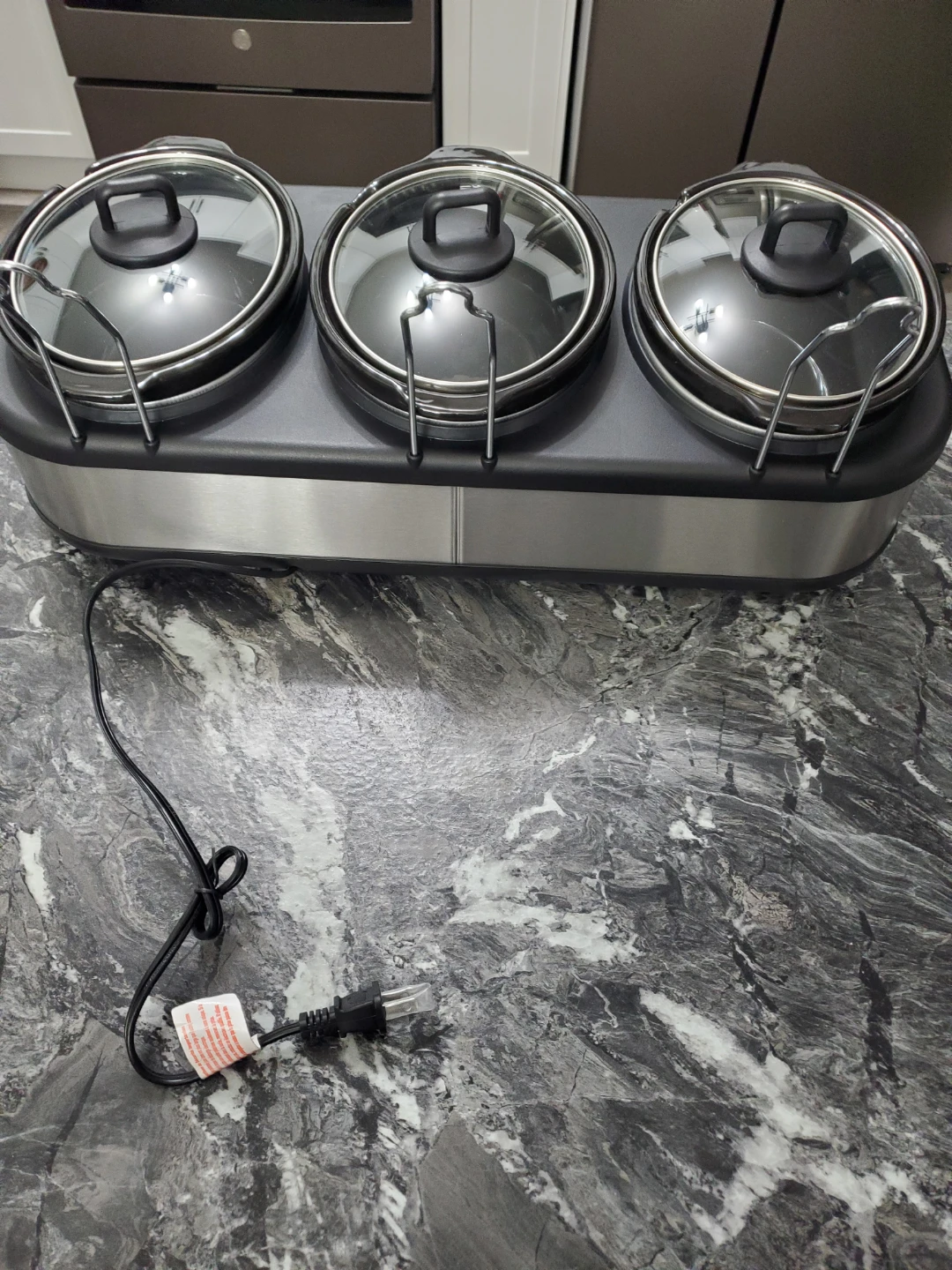 Brand New BELLA Triple Slow Cooker and Server - photo 4