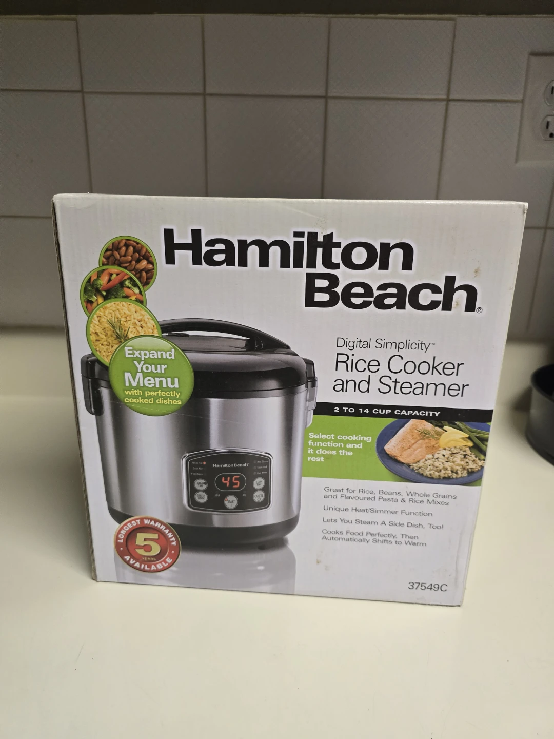 Hamilton Beach Digital Simplicity Rice Cooker and Steamer