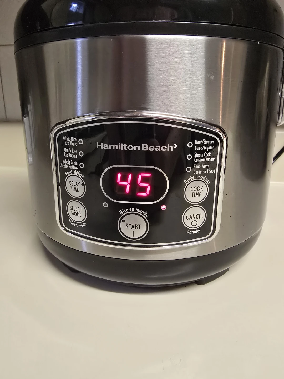 Hamilton Beach Digital Simplicity Rice Cooker and Steamer - photo 3