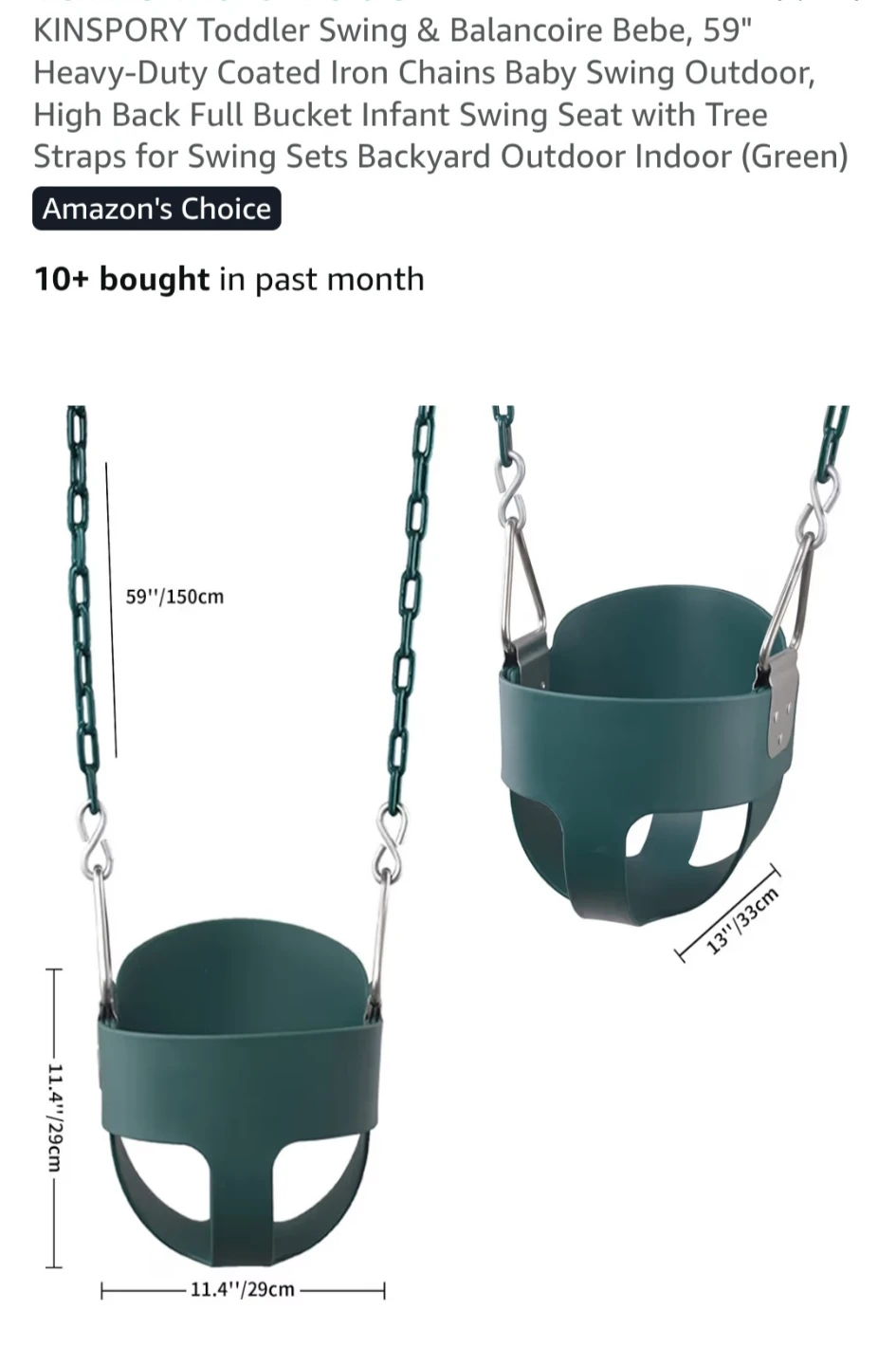 KINSPORY Toddler Swing and Stand set - photo 4