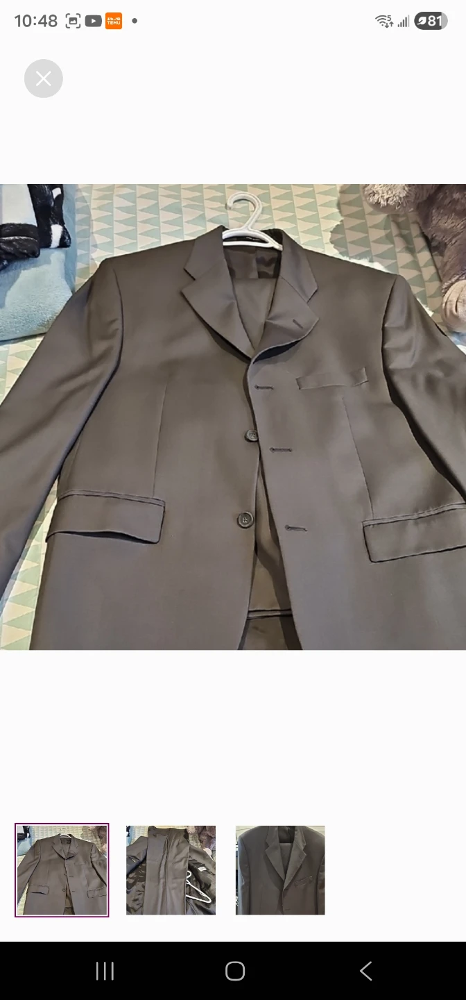 Alfani Men's Dark Gray Suit Jacket - photo 3