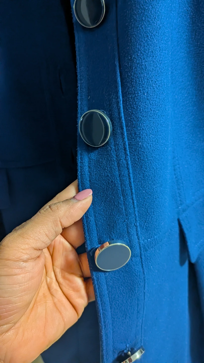 Forever New (Australian) Blue Button-Up Coat - photo 2