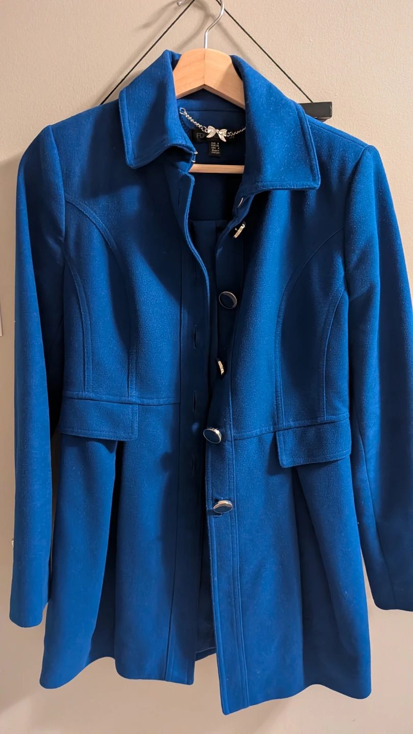Forever New (Australian) Blue Button-Up Coat - photo 3